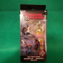 Jada Dungeons &amp; Dragons Die Cast Figurines Drizzt Mind Flayer Cleric &amp; Fighter - £7.89 GBP