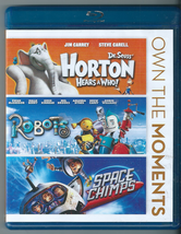 Dr. Seuss: Horton Hears a Who/ Robots/ Space Chimps (Blu-ray 2012, 3-Disc Set) - £10.20 GBP