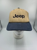 Jeep 2-Tone Brown Blue Embroidered Logo Hat Cap Official Licensed - $19.24