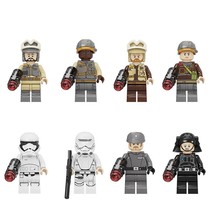 8Pcs Star Wars Rebel troopers Imperial Recruitment Zuzanu Latt Minifigures Toys - £15.17 GBP