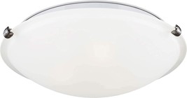 Brushed Nickel Finish Sea Gull Lighting 7543502-962 Clip Ceiling Flush, ... - $44.97