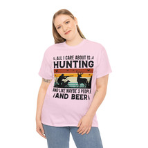 funny hunting and beer t shirt gift light colors unisex tee stocking stuffer - £12.70 GBP+