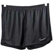 Womens Nike Dri Fit Running Shorts Sz M Medium Black Football Soccer No ... - £21.26 GBP