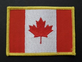 Canada Canadian Embroidered World Flag Emblem Patch 2.5 X 3.4 Inches - £4.21 GBP