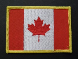 Canada Canadian Embroidered World Flag Emblem Patch 2.5 X 3.4 Inches - £4.14 GBP