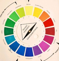 1960s Hiler Color Harmony Chart And Mixing Guide San Francisco Californi... - $29.99
