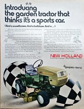 NEW HOLLAND - Garden Tractor-Sports Car-Snowthrower-1971 Vintage Print Ad - $11.71