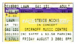 Billet De Concert De Stevie Nicks Dallas Texas 3 Août 2001 - £31.90 GBP