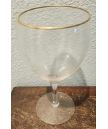 Trio of Vintage 22K Gold Rim Wine Glasses Goblets - $18.32