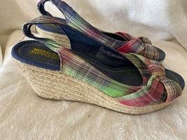 Mossimo - Plaid Espadrille Wedge - Size 8 1/2 - £11.85 GBP