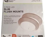 Commercial Electric 2 Pack Led Slim Flush Mounts - $32.00