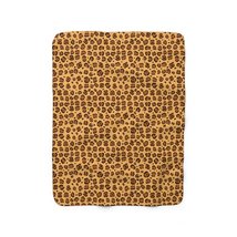Leopard Animal Print Saffron Sherpa Fleece Blanket - £44.24 GBP+