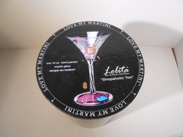 Lolita Love My Martini Glass Shopaholic Handpainted Retired New In Box - £18.24 GBP