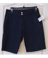 Chaps Stretchy Cotton Blend Dress Shorts NAVY Women&#39;s Sz.2 NWT MSRP$59 - $22.31