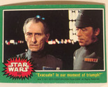 Vintage Star Wars Trading Card Green 1977 #222 Evacuate In Our Moment Of... - $2.48