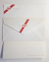 TWA Airlines In Flight Stationery, 1 sheet of paper 1 envelope Unused PB... - £10.15 GBP