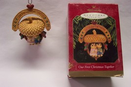 Hallmark Keepsake Our First Christmas Together 3" Chipmunks Ornament 1997 - £11.87 GBP