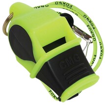 NEON/BLACK Fox 40 Sonik Blast Cmg Whistle Official Coach Safety - Free Lanyard - £8.64 GBP