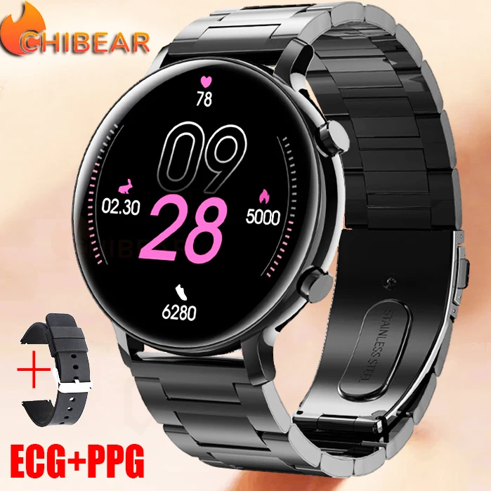 GPS Sports Smart Watch ECGPPG Bluetooth Call Watches Mens Fitness Waterproof Spo - £16.23 GBP