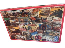 FX Schmid 1992 All Aboard Vintage Trains Memorabilia 1000 pc Jigsaw Puzz... - $29.58