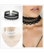 Boho Tattoo Necklace Gothic Classic Black Set Retro Choker Pattern Vinta... - $246.56 MXN