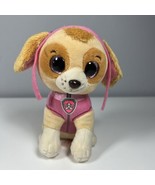 TY Beanie Boos Paw Patrol Skye Cockapoo 6&quot; Plush Pink Sparkle Eyes - $8.90