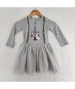 Disney Frozen Dress Long Sleeve Girls Youth Gray Blue Size 5 - $14.85