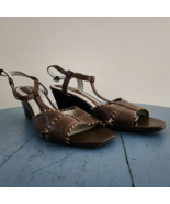 Naturalizer Women&#39;s Open Toed Brown Sandals Size: 9M - $555.54 MXN