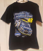 Vtg Jimmie Johnson Lowe’s T Shirt 2000s Sz M Double Sided Graphic Print - £12.97 GBP