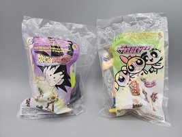 Dragon Ball Z PowerPuff Girls Gohan &amp; Blossum Burger King Toys Sealed Vintage - $8.88