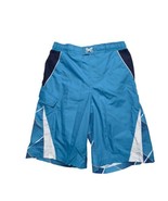 OP Ocean Pacific Swim Shorts Young Men XXL (18) Blue Cargo Pocket Drawst... - £8.19 GBP