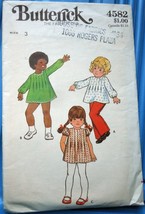 Butterick Toddlers’ Dress Top &amp; Pants Size 3 #4582  - £4.68 GBP