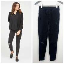 SPANX Distressed Ankle Skinny Jeans in Black Size Small Stretchy - $28.91