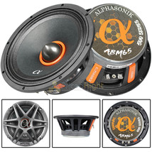 Alphasonik 6.5&quot; Midrange Speakers 600 Watts Max Power 4 Ohm Car Audio ABM65 Pair - £95.11 GBP