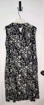 Vtg JBS Ltd. Women Midi Dress Size 18W Sleeveless Floral Button Down Tro... - $23.38