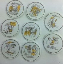 Lot of 16  Vintage Paper Coasters Funny humerous jokes bar restaurant no... - £18.98 GBP