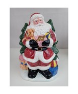 Santa Clause With Gifts Christmas 11&quot; Cookie Jar - $460.80 MXN