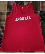 &quot;Celebrate&quot; Brand ~ SPARKLE ~ Red Cotton Tank Top ~ Girl&#39;s Size XXLarge ... - $30.69 CAD