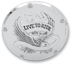 Drag Specialties Live to Ride Derby Cover Chrome 1107-0157 - $49.95