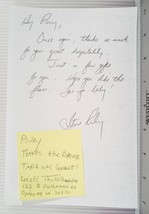 Steve Riley Mamou Playboys Autograph Signed Correspondence tob - $44.54