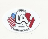 UA PLUMBERS PIPEFITTERS STEAMFITTERS Y2K PIPING PROFESSIONALS Oval Sticker - $4.00