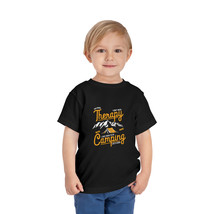 Toddler Adventure T-Shirt: &#39;Camping Therapy&#39; Graphic, 100% Cotton, Sizes... - £15.58 GBP