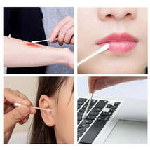 100pcs Disposable Double-ended Cotton Swabs for Ear Cleaning and Makeup ... - $3.30 CAD+