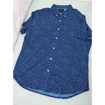 Bonobos Men Shirt Short Sleeve Floral Button Up Blue Lightweight Slim Fit XL - £19.69 GBP