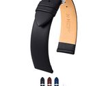 HIRSCH Italocalf Italian Leather Watch Strap - Black Band/Silver Buckle ... - $30.95+