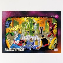Marvel Impel 1992 Atlantis Attacks Wars Card 191 Series 3 MCU Captain Am... - £0.98 GBP