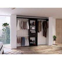 FM FURNITURE Cross Closet System, with One Drawer, Three Metal Rod, Five... - £361.55 GBP+
