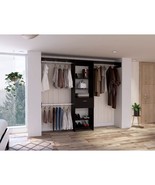 FM FURNITURE Cross Closet System, with One Drawer, Three Metal Rod, Five... - $628.62 CAD+