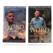 Charlton Heston - The Word, 2 Cassette Tape Set, Selected Psalms, Life J... - £5.49 GBP