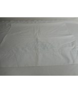 Vintage Light Blue Embroidered Hers white Standard Pillowcase - $11.19